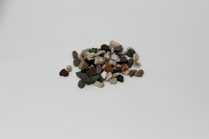 Probendarstellung: Metallkonzentrat 6-10 mm Nichtmetall (5.6 Ma.-%)